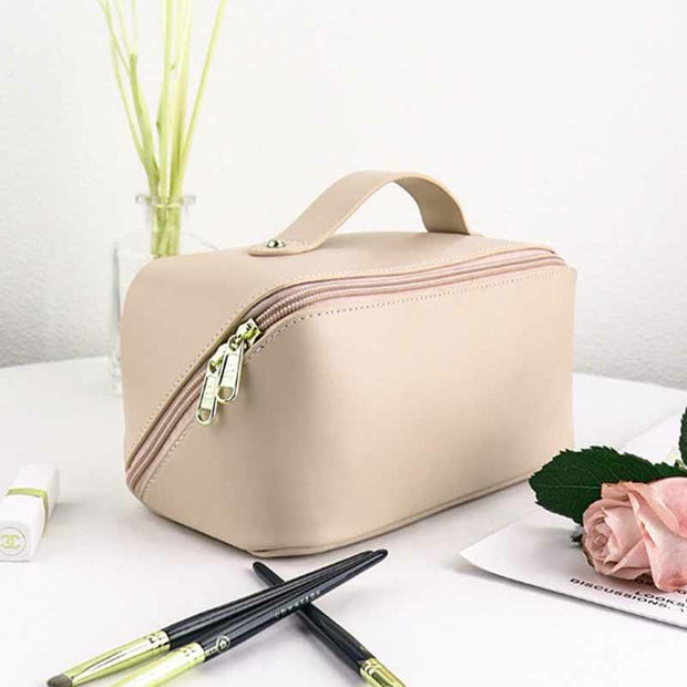 Custom Embroidery Cosmetic Bag for Women Portable Travel Makeup Bag
