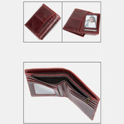 Vintage Multi-Card Pocket Genuine Leather Wallet