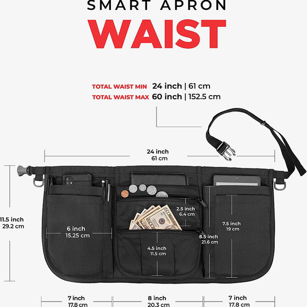 Waist Apron For Restaurant Waiter Durable Garden Tools Bag