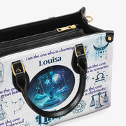 Zodiac Signs Handbag for Women Personalized Vegan Leather Tote