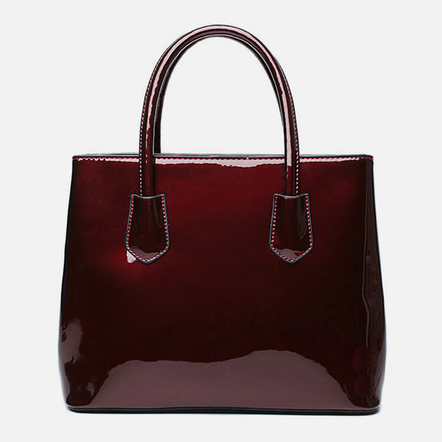 Limited Stock: Retro mirror shiny leather Bucket Bag Women Crossbody handbag
