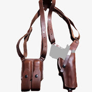 Vintage Leather Shoulder Holster Hidden Vest Armpit Bag For Men