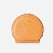 Shell-Shaped Kiss-Locked Coin Purse Genuine Leather Pouch Wallet