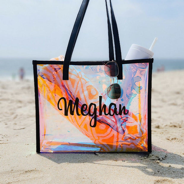 Custom PVC Summer Beach Bag Waterproof Shopping Travel Tote