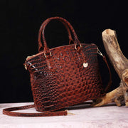 Tote For Women Daily Use Retro Crocodile Crossbody Bag