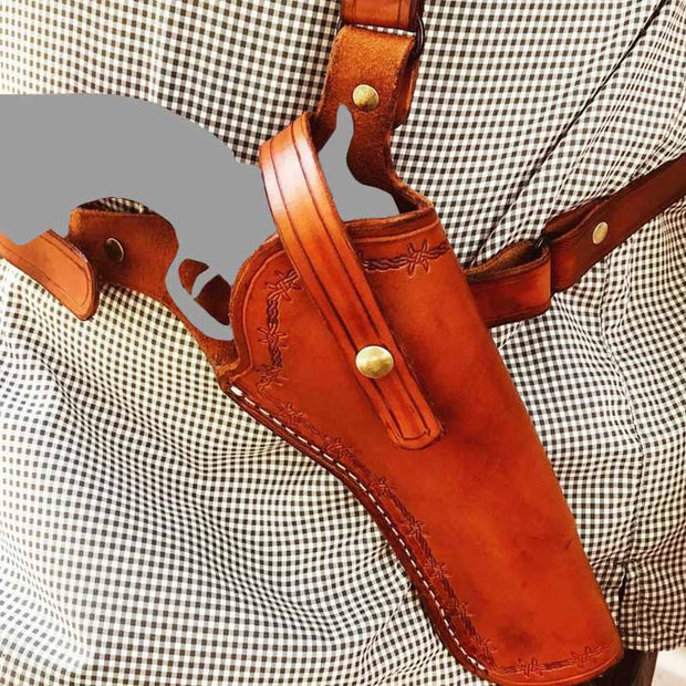 Punk Medieval Waist Holster Vintage Leather Vest Pouch For Cosplay