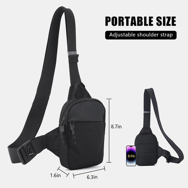 Mini Travel Chest Bag Sling Bag for Women Men Lightweight Small Crossbody Pouch