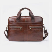 Leather Large Capacity Retro Messenger Bag