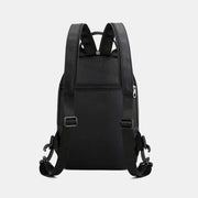 Sling Bag for Men Casual Waterproof Adjustable Zipper Straps Backpack
