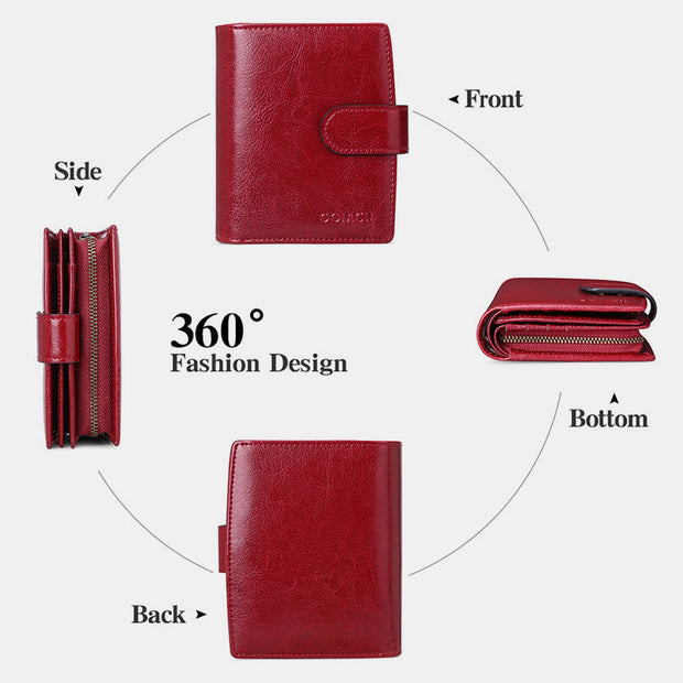 RFID Multi-Slot Elegant Short Wallet