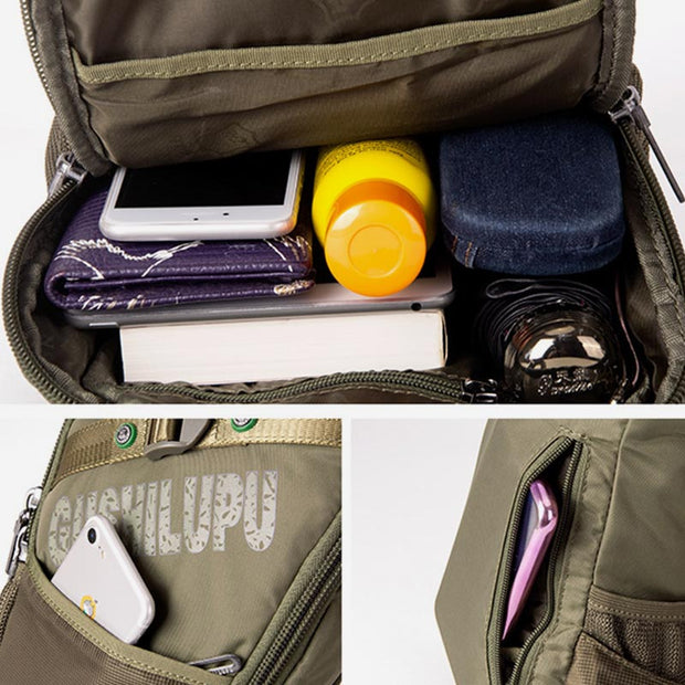 Lightweight Large Crossbody Chest Bag Daypack Sling Bag for Travel Hiking