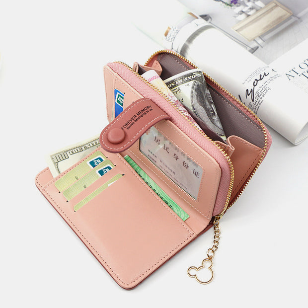 Cute Embroidery Wallet With Coin Purse
