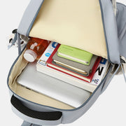 Lightweight Waterproof Solid Color Nylon Backpack Daypack Bookbag for Travel School