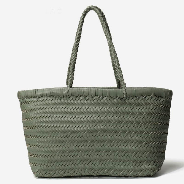 Large Capacity Elegant Braided Shoulder Bag Handbag