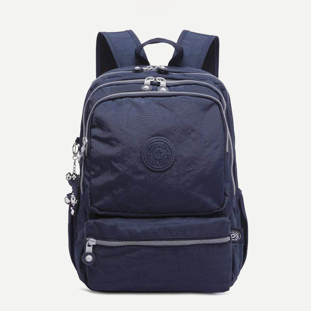 Multi-pocket Waterproof USB Charging Port School Travel Backpack