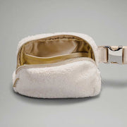 Lightweight Fanny Pack for Women Men Soft Warm Plush Sling Bag