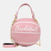 Unique Design Basketball Football Look Mini Round Bag