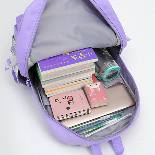 School Backpack For Kids Cute Pattern Rolling School Bag