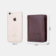 Limited Stock: RFID Large Capacity Genuine Leather Bifold Wallet