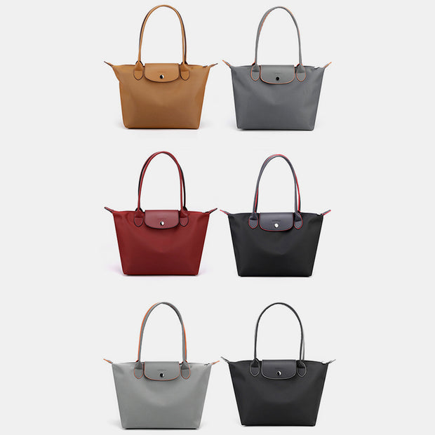 Large Capacity Foldable Women Handbag Purse Waterproof Shoulder Bag Tote