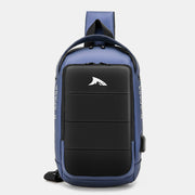 Stylish Waterproof Sling Bag With USB Charging Port