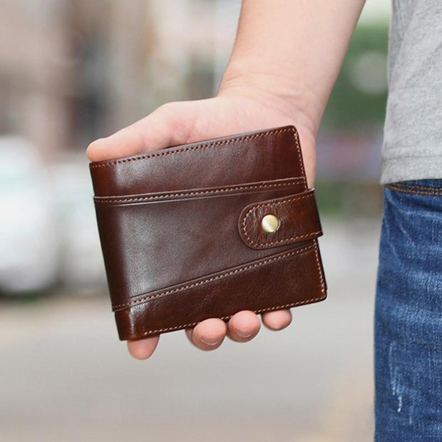 Multifunctional  Multi-Slot Retro Wallet For Men
