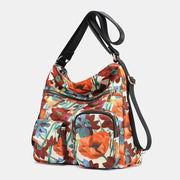 Women Flower Printed Multi-carry Backpack