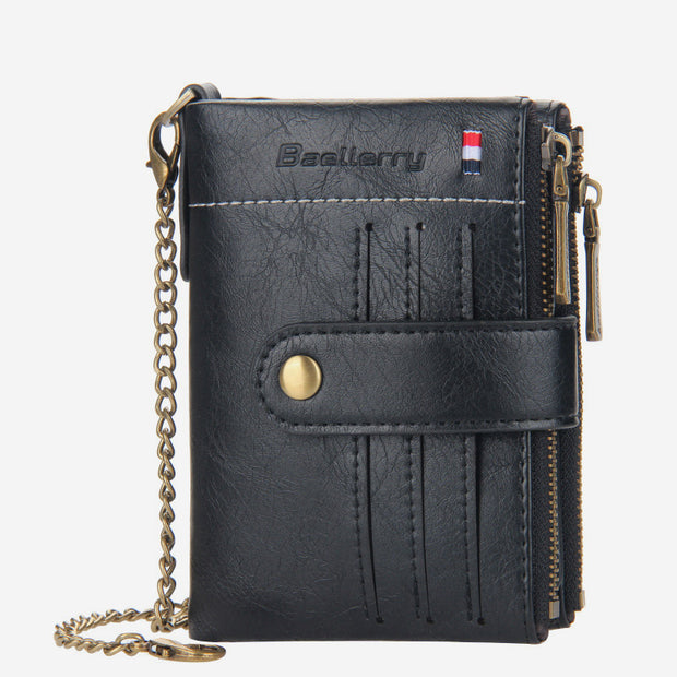 Vintage Lightly Design Multifunctional Trifold Wallet