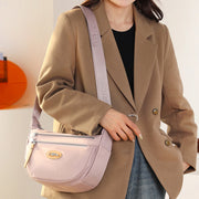 Nylon Crossbody Bag For Women Commuter Wide Shoulder Strap Purse