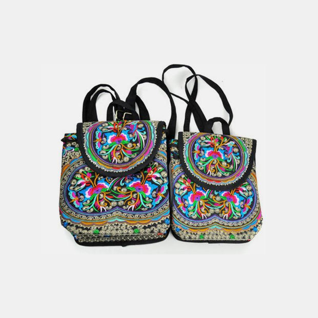 Ethnic Vintage Embroidered Travel Backpack