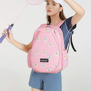 Badminton Backpack For Teens Floral Printing Sports Racket Bag