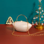 Cute Acrylic Evening Bag For Party Pearl Handbag Crossbody Bag