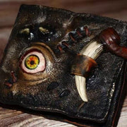Funny Wallet Vivid Demon Eyes Leather Purse For Cosplay