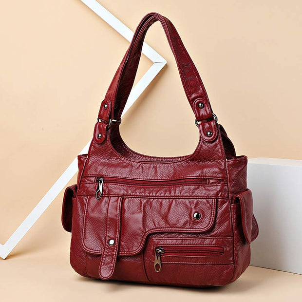 Women Handbags and Purse Large Double Compartment Hobo Bag Tote