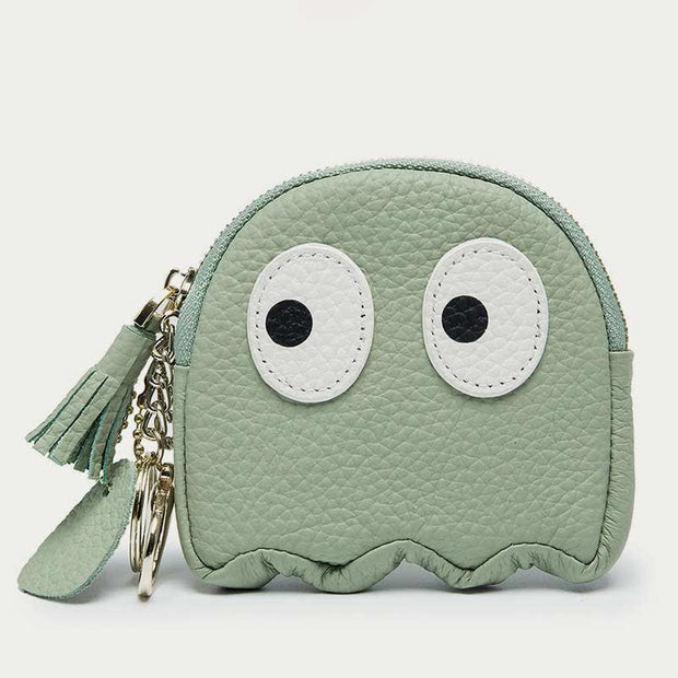 Cute Coin Purse for Women Girls Genuine Leather Change Pouch Wallet
