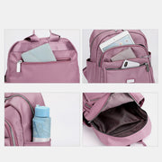 Women Casual Backpack Daypack Waterproof Lightweight Rucksack Multi-Pocket Travel Bag