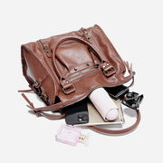 Vintage Tassel Top Handle Bag Women Portable Travel Crossbody Bag