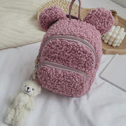 Multi-carry Baby/Toddler Rabbit Ear Plush Backpack Mini Backpack for Boys Girls