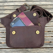 Waist Bag For Outdoor Retro Buckle Utility Belt Bag