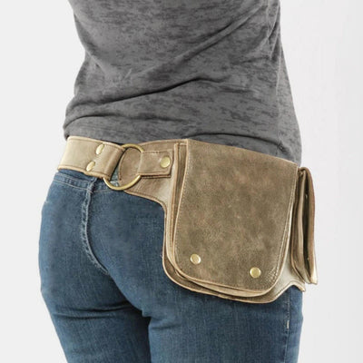 Limited Stock: Faux Leather Waist Bag for Women Men Waist Belt Bag Drop Leg Thigh Bags