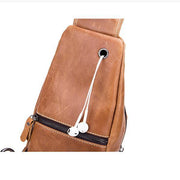 Genuine Leather Casual Sport Sling Bag