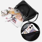 Minimalist Commuter Leather Hanbag For Women Business Crossbody Bag