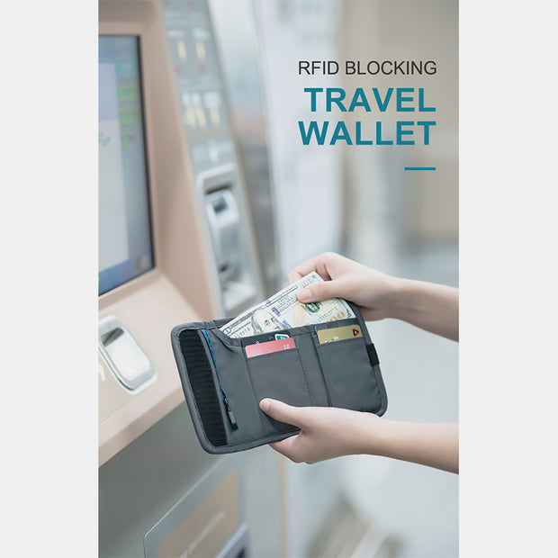 Bifold Waterproof Nylon Wallet Anti-theft RFID Blocking Card Holder