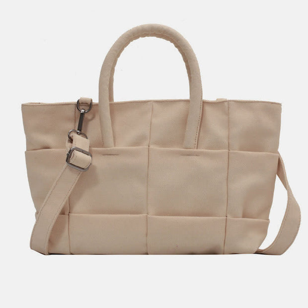 Fashion Canvas Handbag for Women Functional Crossbody Shoulder Tote Purse