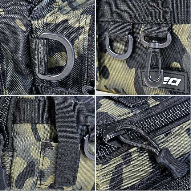 Camouflage Fishing Accessory Detachable Strap Oxford Fisshing Bag For Outdoor
