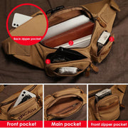 Multifunctional Large Capacity British Style Waist Bag