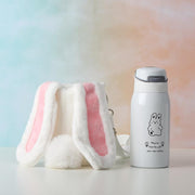 Cute Rabbit Plush Protective Thermal Bottle Cover For Kids