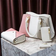 Contrast Color Bag Set For Women Simple Elegant Lady Bag