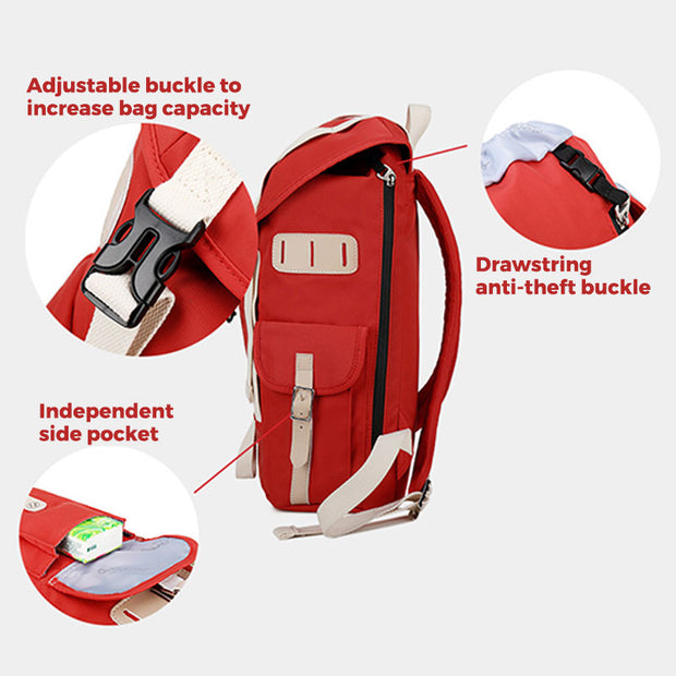 Large Capacity Multifunctional Waterproof Removable Crossbody Bag Anti-theft College Backpack