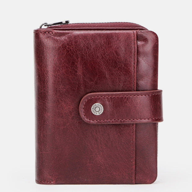 RFID Multifunctional Leather Vintage Wallet